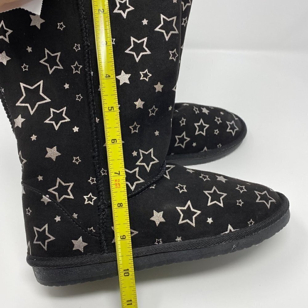 Airwalk EMMA Black Stars Junior Girls Winter Boots Size 3 - Picture 11 of 11